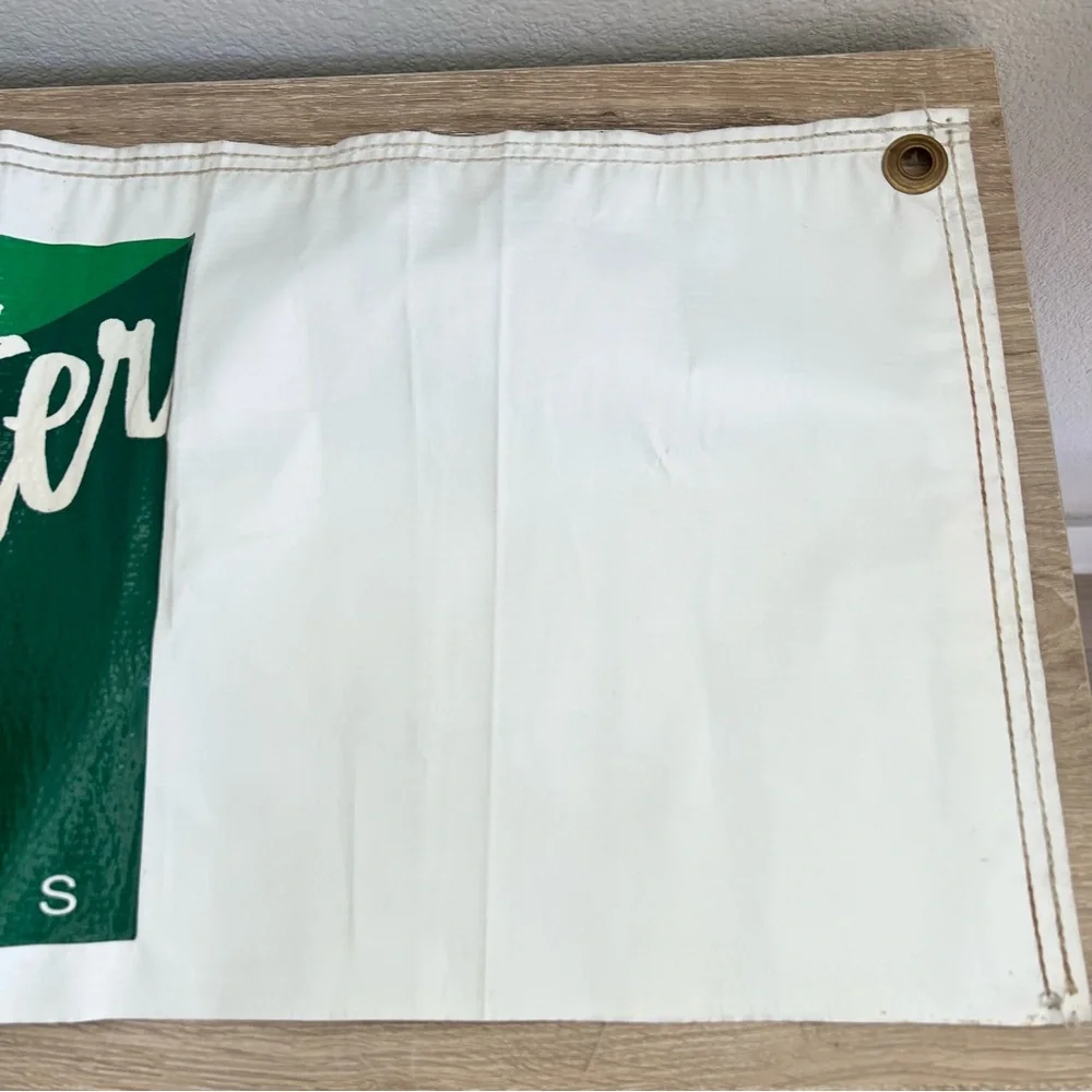 Vintage Frontier Airlines Banner Sign 30” Travel Aviation Promo Display